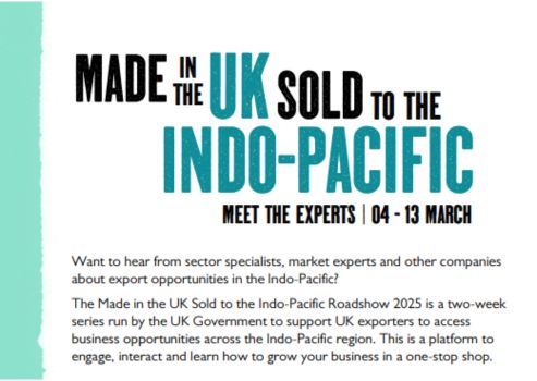 Get ready to export: the Indo Pacific Roadshow comes to Belfast on Wednesday 5 March