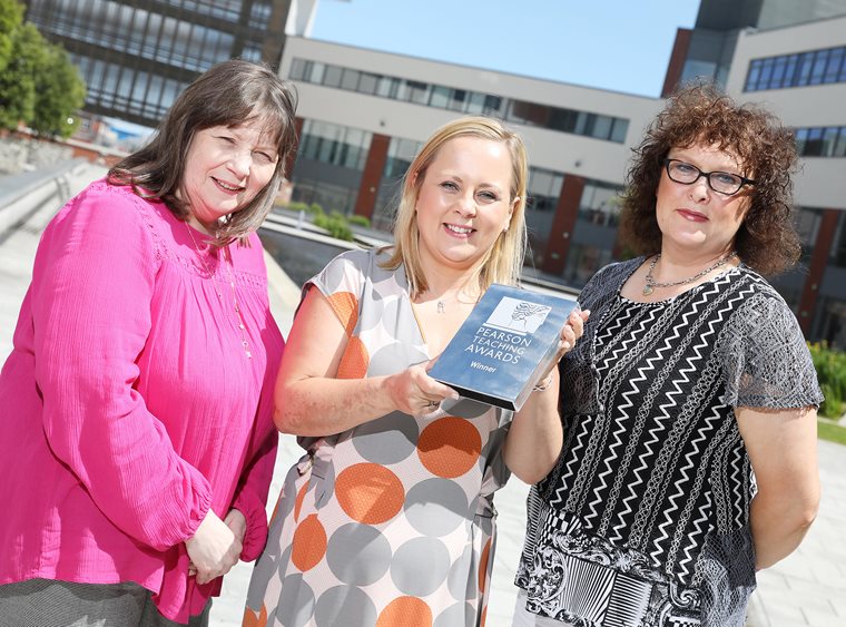 Belfast Met honoured in prestigious national celebration of teaching 2018 Pearson Teaching Award Win